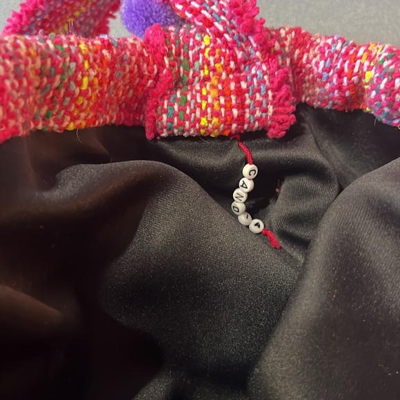 Handmade, Up-Cycled Mexican Poncho Tote - Picture 8 of 8